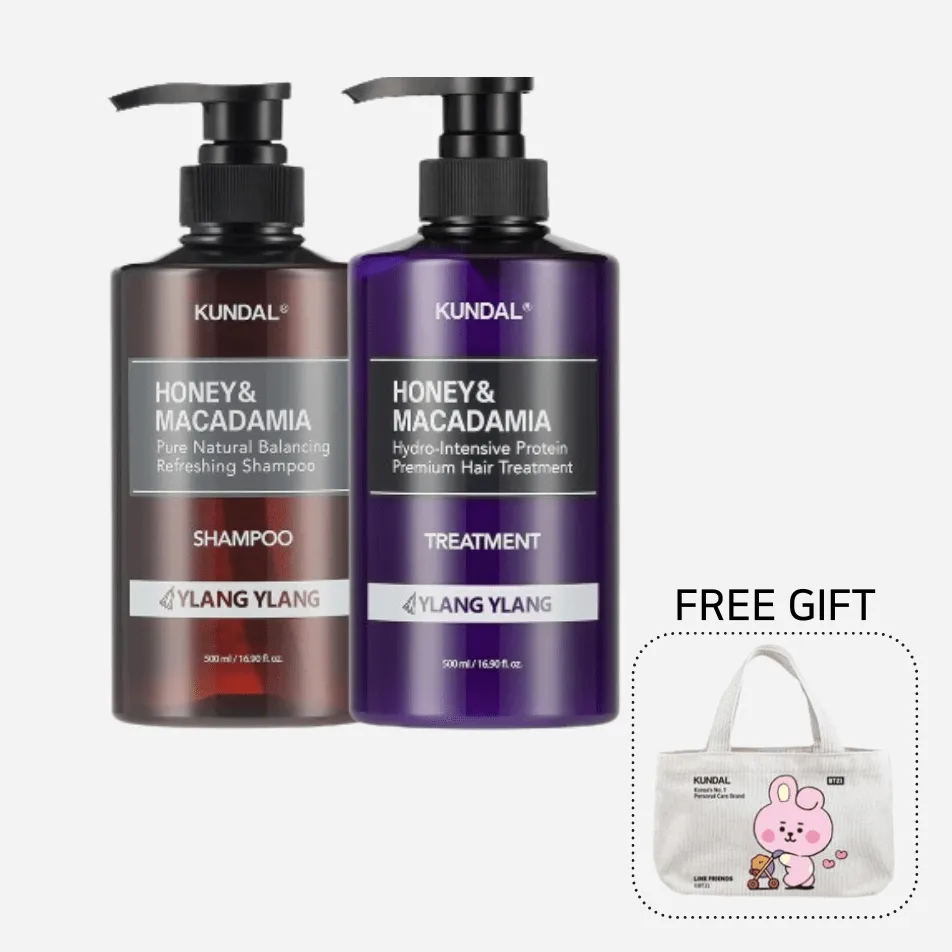 ハニー&マカダミア ネイチャーシャンプー&トリートメントセット - イランイラン