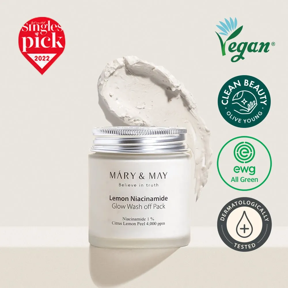 Lemon Niacinamide Glow Wash off Pack 125g