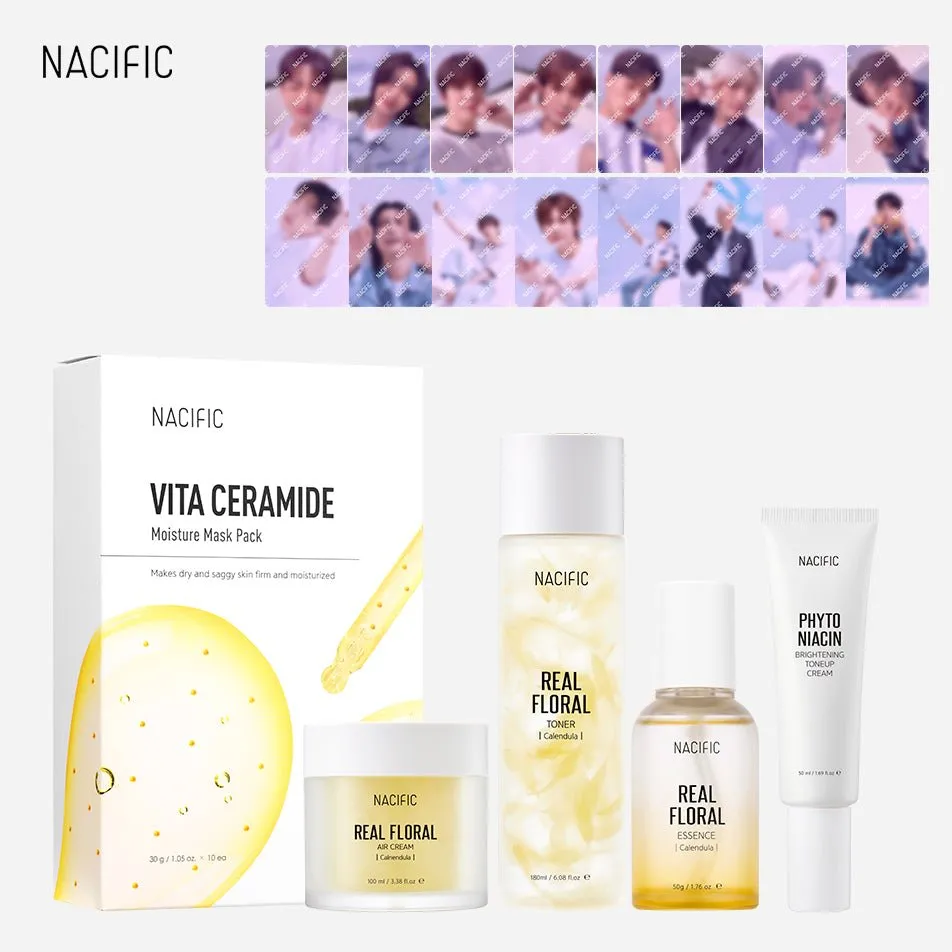 เซ็ต NACIFIC x ATEEZ Summer Vibe พร้อมโฟโต้การ์ด ATEEZ 'Summer' A 8 ใบ และ โฟโต้การ์ด ATEEZ 'Sky' B 8 ใบ