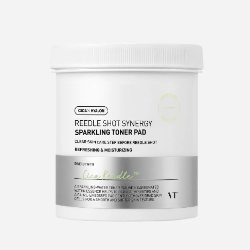 VT REEDLE SHOT SYNERGY SPARKLING TONER PAD (80ea/200ml)